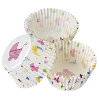 Baby Shower Paper Cupcases 2" - Pack of 100