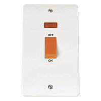 2G 45A D/P COOKER SWITCH WITH NEON