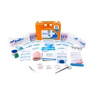 PM432-Platinum First Aid Kit 172 Piece Large - Orange Plastic Case Wall Mount