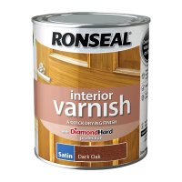 Ronseal Interior Varnish Dark Oak 750ml 