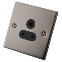 Black Nickel MBN15S 1 Gang 5 Amp Socket