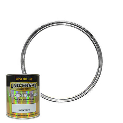 Rust-Oleum Universal Paint - Satin White 750ml