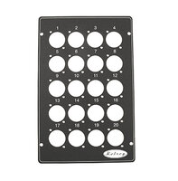Kelsey B820D Black Steel Top Plate for B8 Box with 20 x D Cut-outs