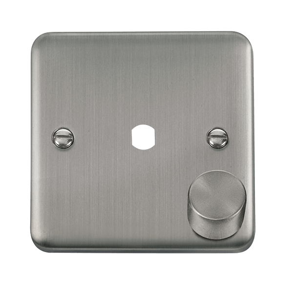Click Deco Plus 1G Dimmer Plate + Knob Stainless Steel DPSS140PL