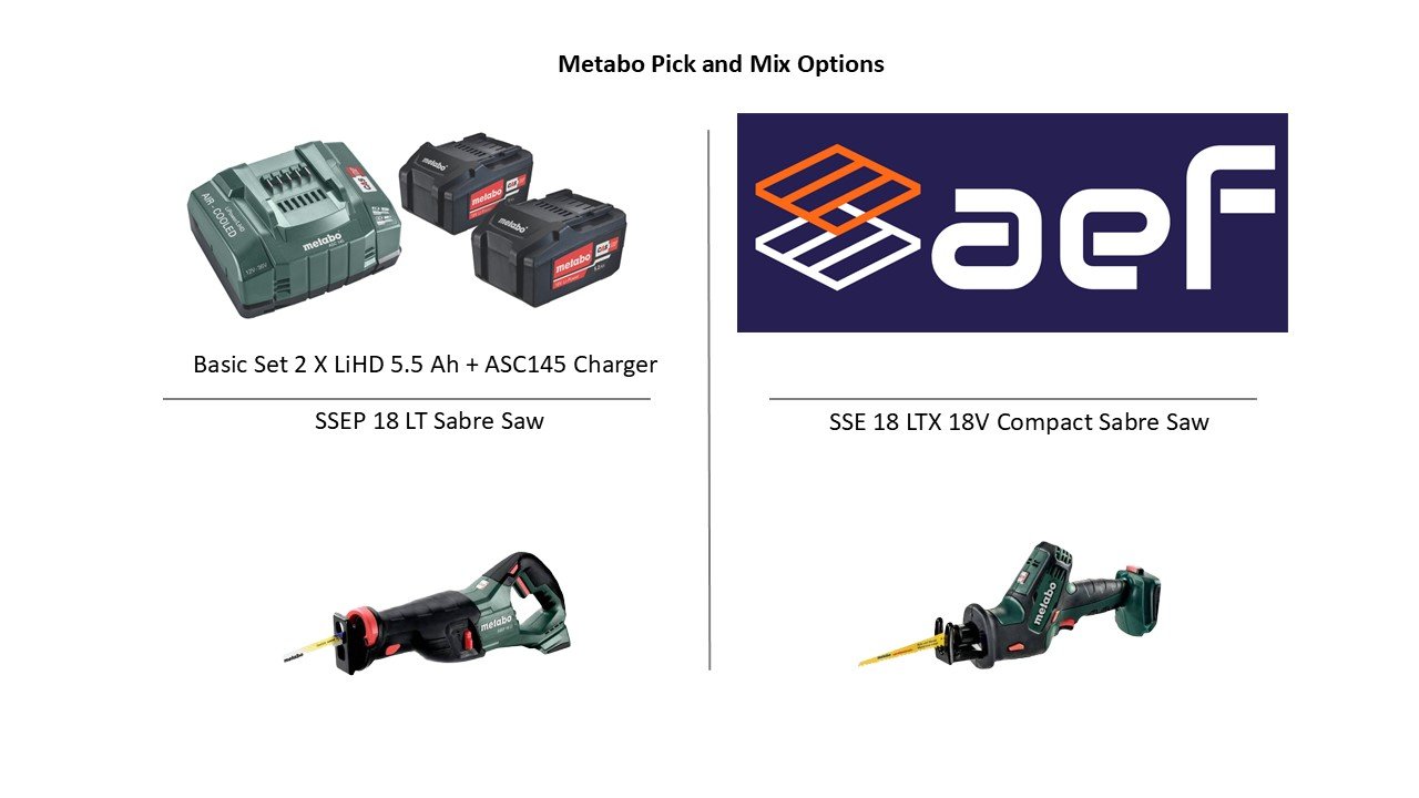 Metabo Pick and Mix, SSEP18LT+ SSE18LTX18V