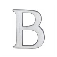 C1565 2 B-SC - Heritage Brass Alphabet B Pin Fix 51mm (2") Satin Chrome Finish