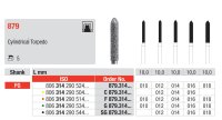 Edenta Diamond Cylindrical Torpedo Bur Size 012 / Coarse - DMI Ireland's Leading Dental Supplier - Next Day Delivery