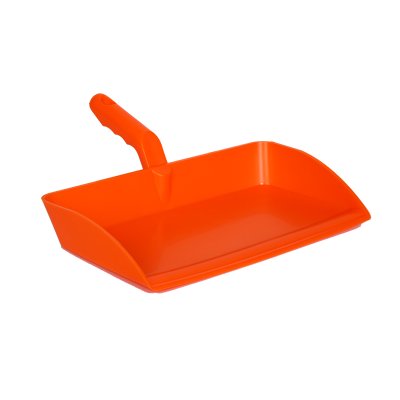 Foodgrade hand dust pan - heavy duty, 300 mm, orange