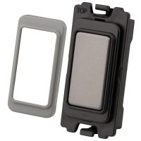 Gunmetal Grey Blank Grid Module - 3207-030