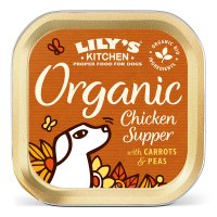 Lilys Kitchen Dog Tray Organic Chicken Supper 11x150g