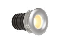 Micro 1W LED 350mA IP44 Marker Light Brushed Aluminium 3000K
