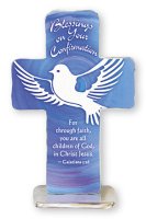 Confirmation Artmetal 4 inch Standing Cross   (F46482)