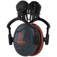 Sonis Compact Mounted Ear Defenders 31dB SNR -Grey/Orange