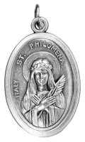 Medal - Oxidised/St. Philomena   (1560/PHIL)