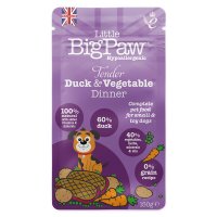 Little Big Paw Wet Dog Pouch Small Breed Tender Duck & Veg Dinner 8x150g