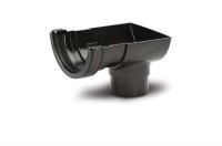 Polypipe Short Stop End Outlet to 68mm Round Downpipe RR106B
