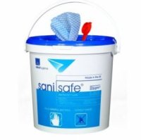 Sanisafe 3 Disinfectant Wipes Bucket - Blue 180 x 200mm