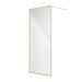 MIRAGE 1200MM BRUSHED GOLD FRAME WITH FLUTED GLASS