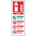 Water identification 75x200mm adhesive backed