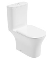 PENA OPEN BACK CLOSE COUPLED RIMLESS PAN & SOFT CLOSE SEAT