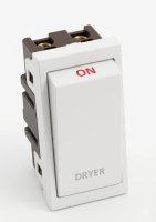 Lincoln 20 Amp White Double Pole Module Insert - Dryer