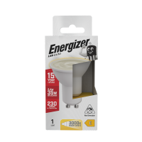 ENERGIZER LED 2.4W (35W) 230 LUMENS GU10 LAMP WARM WHITE 2700K