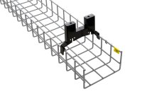 CMD Premium Cable Basket 1000mm c/w 2x Brackets Silver