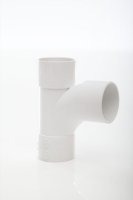 POLYPIPE WS21W WHITE SWEPT TEE 92DG 32mm WELD