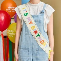 Playful Brights Birthday Paper Sash