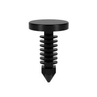 Barbed Push Fastener Hole 4.8mm X 0.8mm - 8.4mm Nylon 6.6 Black