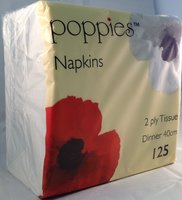 Dinner Napkins White 2ply 40cm c/s2000