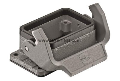 09300060301 Housing Bulkhead Top Entry Metal, Size 6B Single Lever Locking System