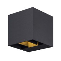 2 x 5w IRIS Up/Down Adjustable beam Wall Light Black