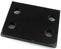 Drop plate 2"   black