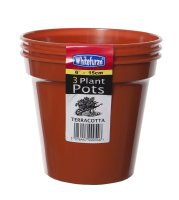 WHITEFURZE 15CM 6'' POT TERRACOTTA PAK3