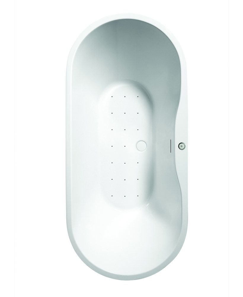 ANDREA 1555X745MM FREESTANDING AIR JET SYSTEM WHIRLPOOL BATH COLOURED