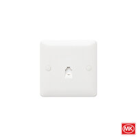 MK 1G RJ11 4 Wire Telephone Socket - MB417WHI