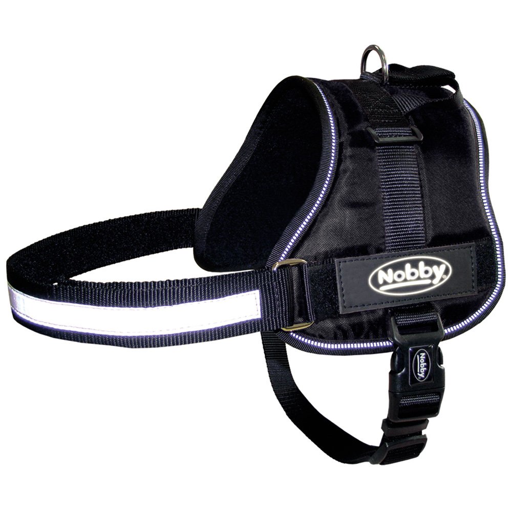 Nobby 80582-05 Nylon Seguro Harness Medium/Large Black
