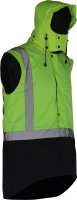 Oilskin D/N Sleeveless Vest with Hood