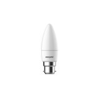 Energetic 4.9W 470lm B22 2700K LED Frosted Candle Lamp
