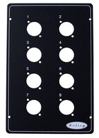 Kelsey B88D Black Steel Top Plate for B8 Box with 8 x D Cut-outs