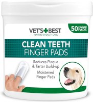 Vet's Best Clean Teeth Finger Pads 50 pad tub x 1