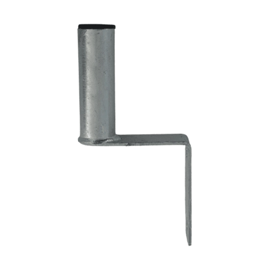 Front view of Blake WB40G 1.25in tube 100x100mm galvanised stand-off bracket | IC PLUS