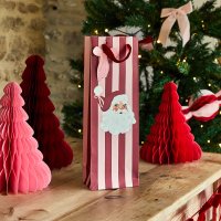 Santa & Stripe Bottle Bag