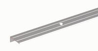 Alberts Stair Edge Satin Aluminium 25x10mm 1 Metre 476656