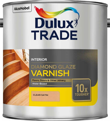 Dulux Trade Diamond Glaze Varnish Satin 2.5L Paint 5082970