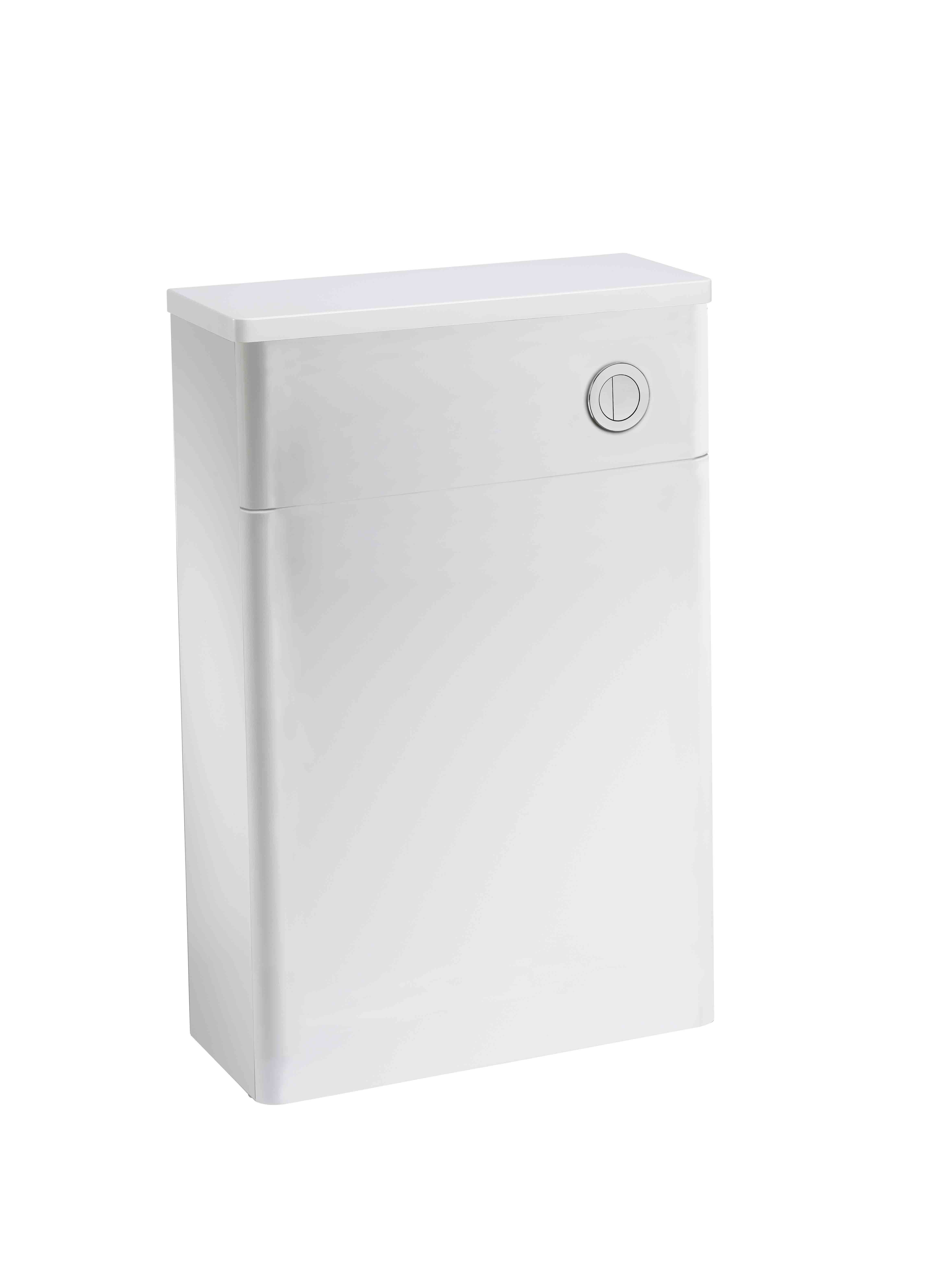 Tucker French 560mm Curved Edge Back To Wall WC Unit White