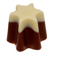 Star - Swiss milk chocolate star with fresh cream Approx 10g x 77pcs