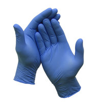 EX SMALL NITRILE  GLOVES BLUE NON POWDER
