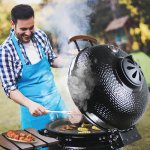 Henley Kamado 24" Charcoal Grill BBQ - Carbon Black 3